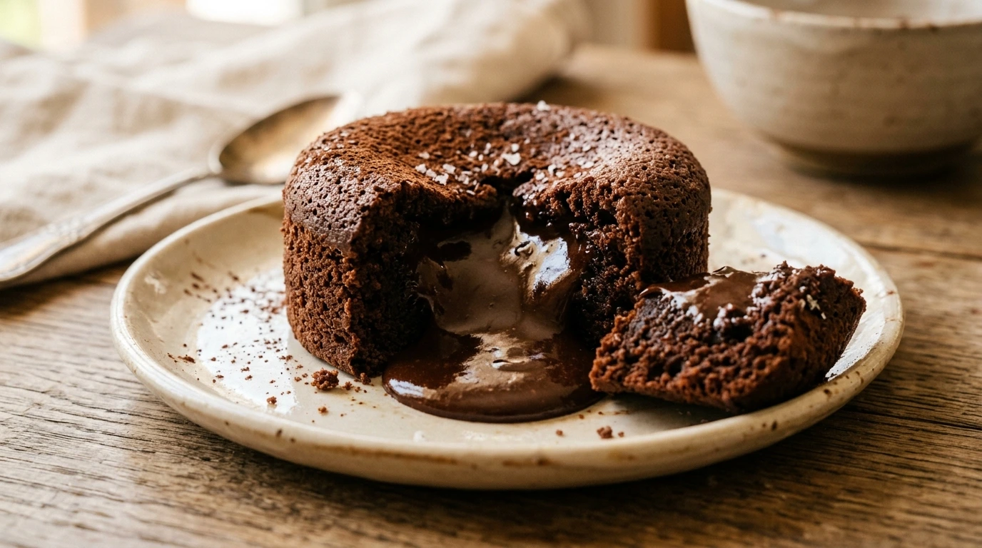 Fondant au chocolat — détail texture
