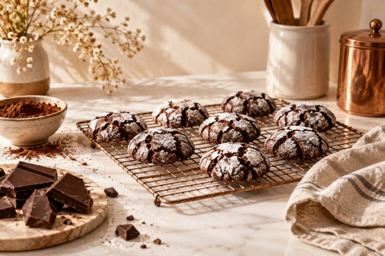 Les crinkles au chocolat : délices moelleux et irrésistibles à savourer