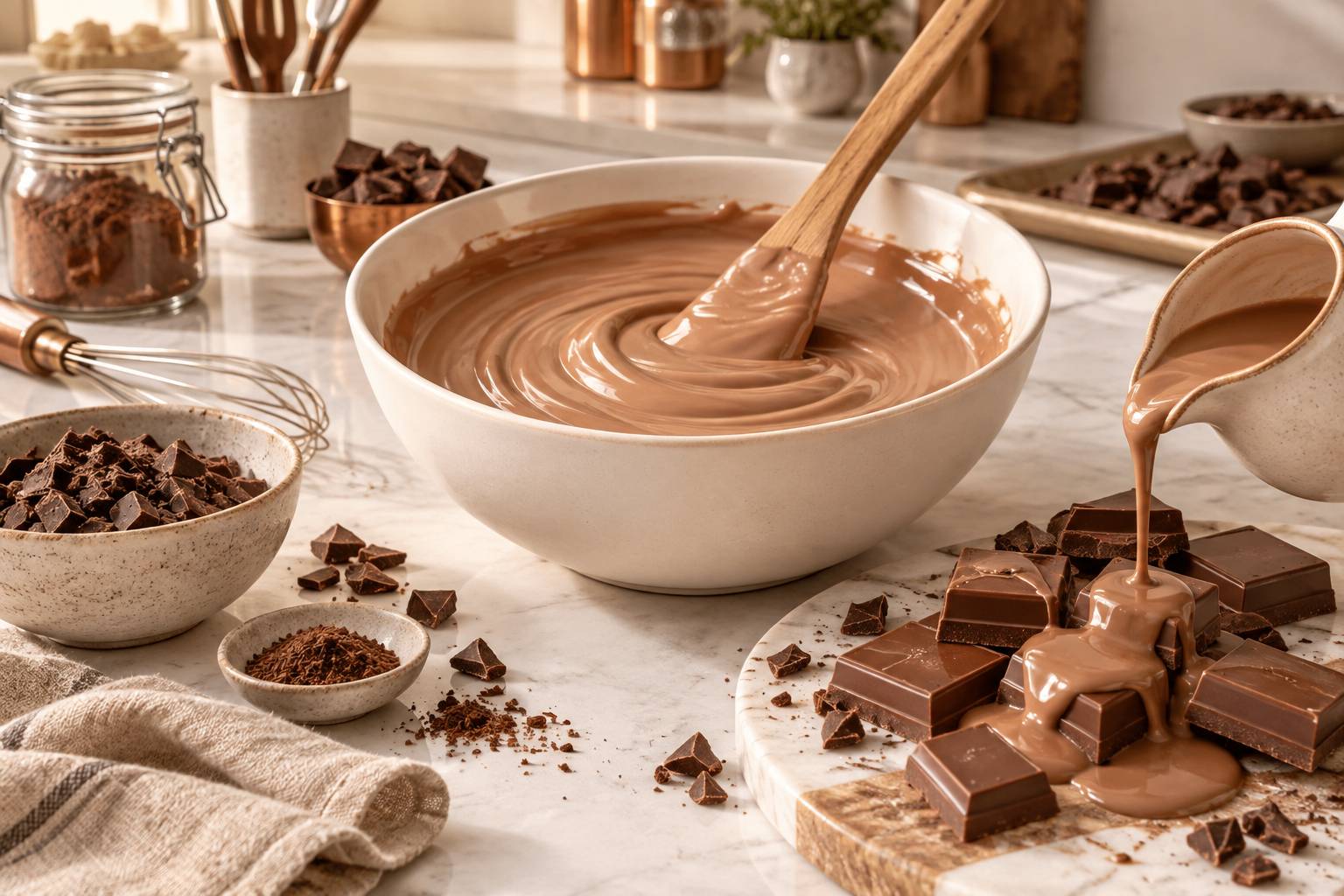 Illustration éditoriale du sujet : Découverte gourmande : Ganache Kinder en format Maxi