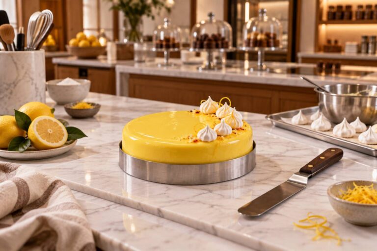 Entremets au citron réinventé façon tarte meringuée