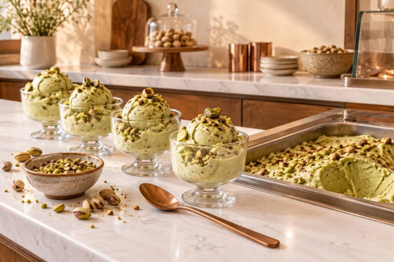 Délice glacé à la pistache : un voyage gourmand et rafraîchissant